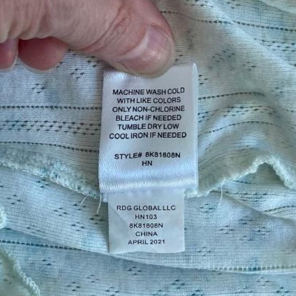 Freshman (Nordstrom Brand) Lettuce Edge Pointelle Floral Top - Picture 7 of 8